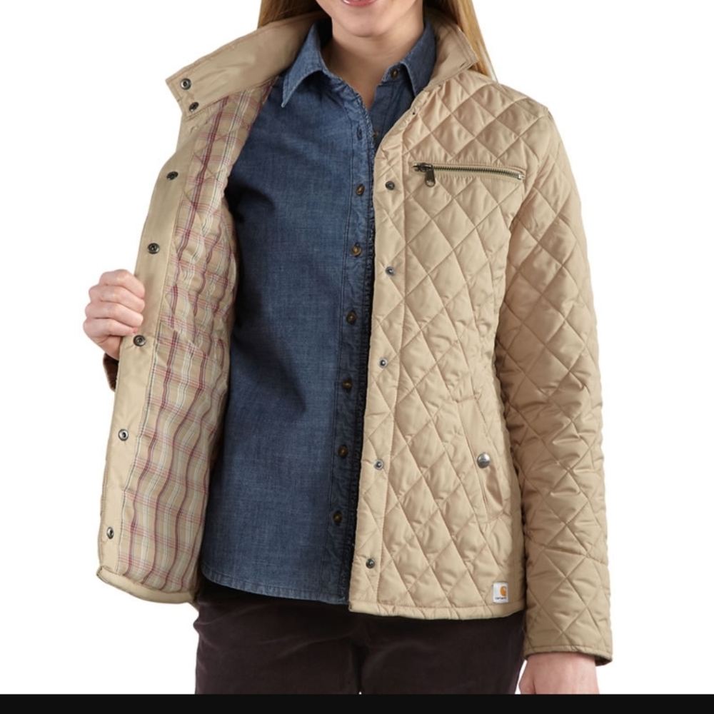 CARHARTT Tan Wellington Diamond Quilted Jacket